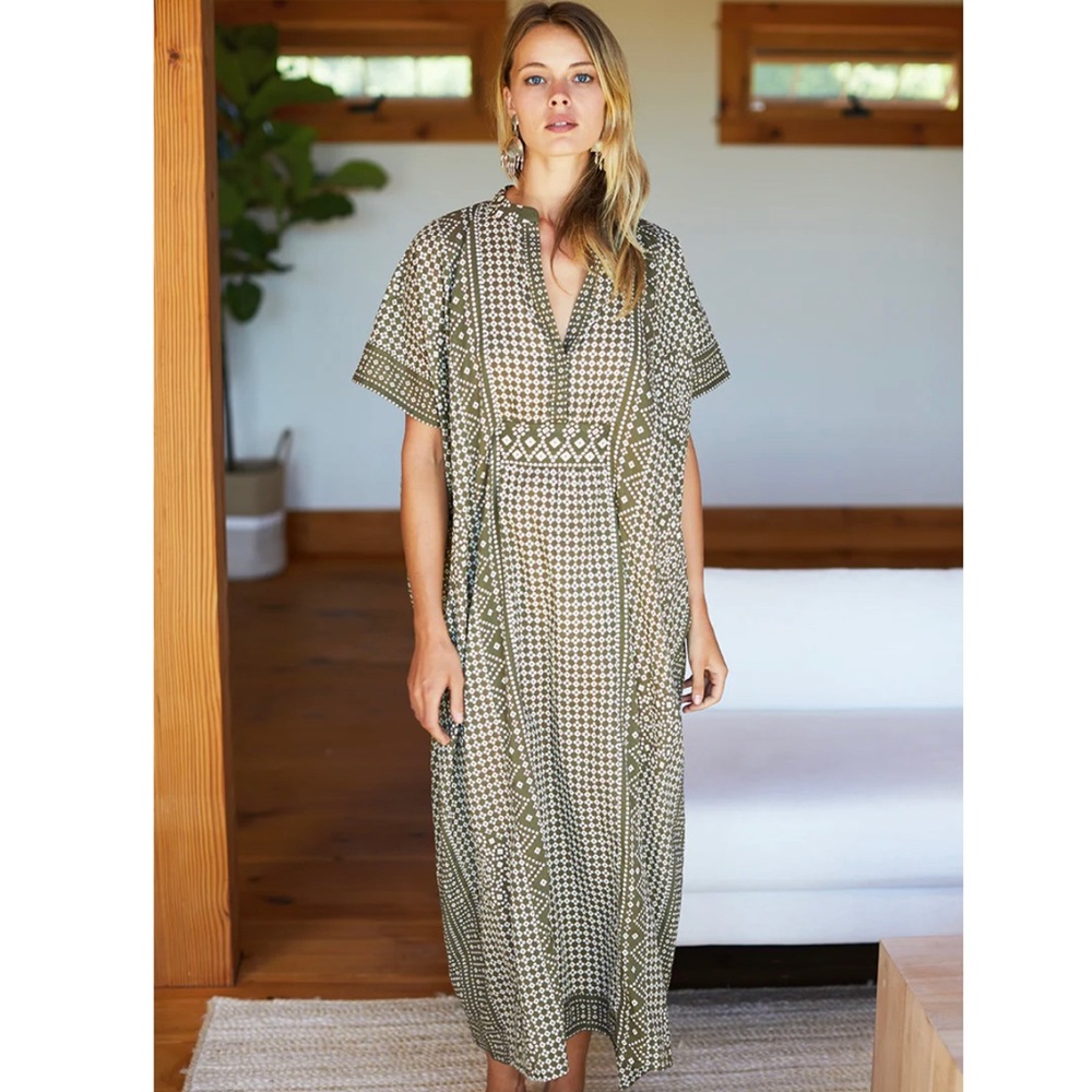 EMERSON FRY CAFTAN - MOSS ORGANIC CAFTAN